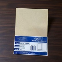 Enveloppes en papier kraft brun plus épais de 80 g, format A4, avec colle, fabriquées en Chine, vente en gros