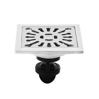Desagüe de Piso de Doble Uso de 35 Pulgadas, de Acero Inoxidable Pulido, Minimalista Moderno, con Núcleo Magnético Antideslizante y Antirozaduras de 6 mm de Grosor