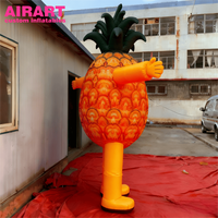 Costume de mascotte d'ananas de dessin animé pour l'Expo des fruits, Costume d'ananas personnalisé, Costumes de mascotte d'ananas