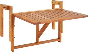 <strong>Bamboo</strong> Wooden Hanging Balcony Deck Folding <strong>Table</strong> Patio Railing Dining <strong>Table</strong> Garden <strong>Coffee</strong> Furniture Desk - Product Image 3