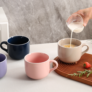 Modern Cartoon <b>Large</b> Capacity Porcelain Coffee Mug Customized Color Food <b>Safe</b> Microwave/Dishwasher <b>Safe</b> Reusable Hot Business - Product Image 4