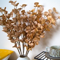 Feuilles d'eucalyptus artificielles Du-115, fausses feuilles en mousse, verdure, tiges d'eucalyptus pour la décoration intérieure