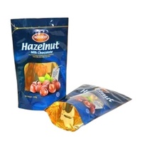 Devenez un fournisseur Pochette debout en plastique Al de qualité alimentaire imprimée sur mesure Doypack avec fermeture éclair pour sac d'emballage de collation de noix