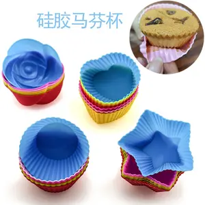 Custom silicone products Silicone Baking Cups Cake Molds Cupcake Liners Silicone Muffin Cups
