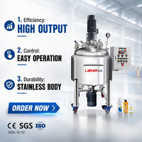 Cuve de mélange à cisaillement élevé mobile de 500L, 1000L, 3000L, 5000L pour shampoing, lessive, savon liquide pour les mains et liquide vaisselle