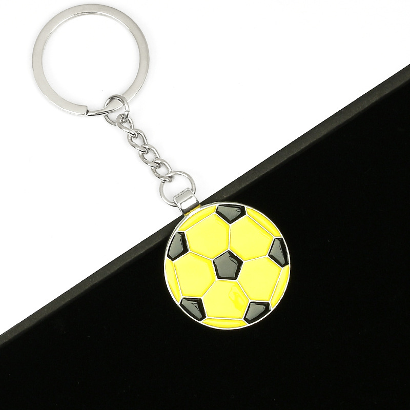 Porte-clés Style Football/Jaune et Noir