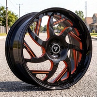 Jantes forgées en chrome doré de haute qualité, 2 pièces, 19, 20, 21, 22, 23, 24, 26 pouces, 5x114.3, 5x112, en alliage d'aluminium pour Honda Civic