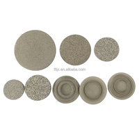 Filter Disc Sintered Bubuk Baja Tahan Karat 304 316L Tahan Suhu Tinggi untuk Vulkanisasi Cairan Udara, Pelat Berpori Bulat