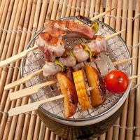 Brochettes de barbecue en bambou jetables, bâtonnets de kebab en bois naturel pour grillades, satay, restaurant, fête en plein air, fournitures de cuisine