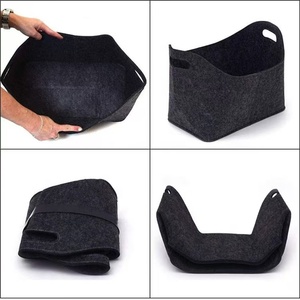 Porta Legna <span class=keywords><strong>in</strong></span> <span class=keywords><strong>Feltro</strong></span>, Scatole Portaoggetti Pieghevoli, <span class=keywords><strong>Borsa</strong></span> Portaoggetti per Caminetto, Cesti <span class=keywords><strong>in</strong></span> <span class=keywords><strong>Feltro</strong></span> per Legna da Ardere - Product Image 4