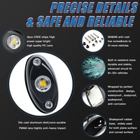 LLevo-luces led resistentes al agua ip68 para coche, chips c-ree, luz de roca para camión, precio de fábrica