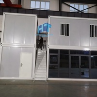 Maison modulaire en acier de luxe à faible coût de 20 pieds et 40 pieds, conception préfabriquée détachable, bâtiment de bureau, cuisine, chambre à coucher