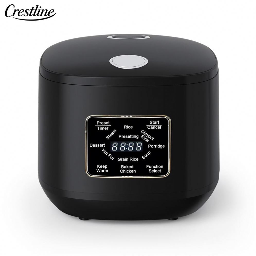 5L Smart Automatic Electric Rice Cooker Touch Screen Control Multi-Function Kitchen Appliance Plastic Including Measuring Cup