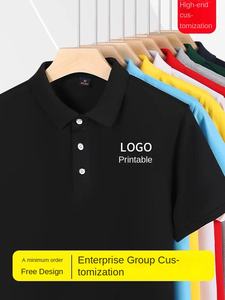 Высококачественная 100% хлопковая 12 видов цветов с вышивкой на заказ, Мужская футболка-поло с логотипом OEM, футболка-поло, мужские футболки - Product Image 5