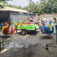 Mobile Portable Trailer Enfants Funfair Enfants et Adultes Autocontrôle Avion Thème Amusement Park Ride