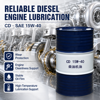 Huile moteur diesel haute performance Kunlun CD-4 15W40 10W30, lubrifiant fiable pour camions et engins de construction
