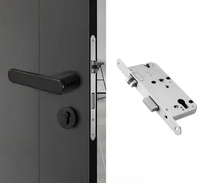 Factory Direct Oem Odm High Quality Interior <strong>Doors</strong> <strong>Knob</strong> Bedroom Brass Luxury <strong>Black</strong> <strong>Door</strong> Handle - Product Image 3