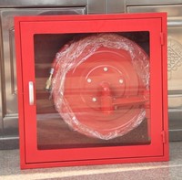 Armoire d'incendie simple et double de taille personnalisée, armoire de tuyau d'incendie, armoire d'enrouleur de tuyau d'incendie en acier doux et en acier inoxydable