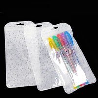 Tas pensil alat tulis pvc bening banyak gaya kualitas tinggi