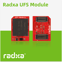 Module de stockage enfichable UFS, capacité maximale 256 Go, puce de stockage haute vitesse, compatible avec l'extension matériel Radxa SBC, Radxa