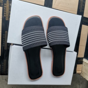 Flat Slippers for Women Wearing Summer New Fashion Net Red Knitting - Line Student Lazy Drag - Product Image 4