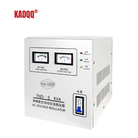 Stabilisateur de courant AVR - Contrôle par servomoteur 5KVA 220V Sortie monophasée Construction en cuivre Double protection contre les fluctuations