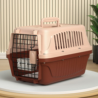 Boîte de transport aérien multifonctionnelle pour chiens et chats, cage de voyage portable avec verrou de sécurité, transporteur aérien robuste, en stock