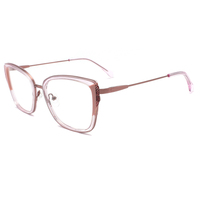 Monturas Ópticas de Acetato Laminado, Gafas de Moda para Mujer, Gafas Personalizadas al por Mayor