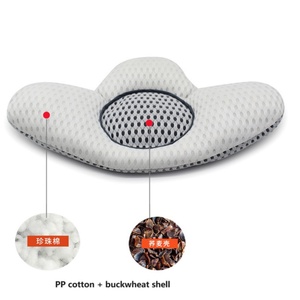 Almohadas 3D para la Cintura, Almohadas Cervicales Cómodas de Algodón PP y Almohadas para el Cuello de Trigo Sarraceno, Soporte Lumbar Desmontable - Product Image 3