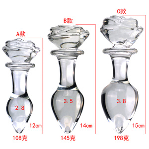 <span class=keywords><strong>Plug</strong></span> anale in <span class=keywords><strong>vetro</strong></span> rosa trasparente per il piacere sessuale femminile, masturbazione, perline, dildo in <span class=keywords><strong>vetro</strong></span> per adulti - Product Image 1