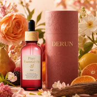 Flacon de sérum en verre givré rose 5ml 10ml 15ml 20ml Emballage vide pour soins de la peau