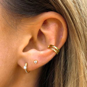 ROXI S925 Pendientes de Plata de Ley con Clip, Diseño Simple de Doble Línea para Mujer - Product Image 6