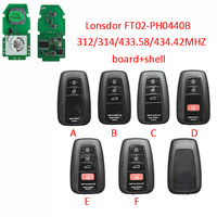 Lonsdor Llave inteligente PCB 312/314/433.58/434.42 Frecuencia Conmutable llave remota