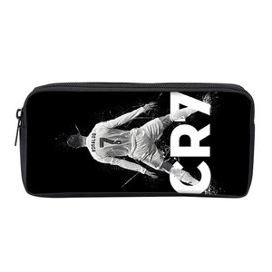أسود نمط نجم كرة القدم CR7 مع قماش بسحاب للمدارس والمكاتب - Product Image 2