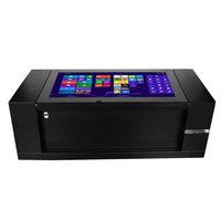 Mesa de pantalla táctil interactiva inteligente lcd de altura hacia arriba y abajo giratoria a medida