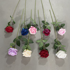 Rosa Artificial de Seda Yixuan, Flor Artificial de Alta Simulación para Decoración de Bodas y Hogar - Product Image 2