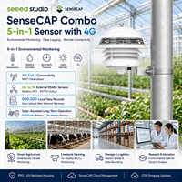 Capteur météo 4G CO2 5-en-1 SenseCAP Combo avec enregistreur de données Modbus RS485 pour l'agriculture intelligente et la surveillance environnementale
