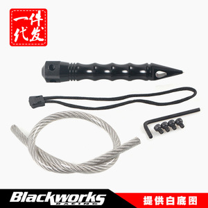 Car <b>Window</b> Breaker Emergency Escape Tool Black Plastic With Steel Cable For Vehicle <b>Safety</b> And Self Defense - Product Image 5