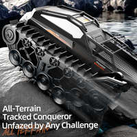 Nouveau produit : Véhicule RC amphibie tout-terrain, chenillé, puissant, étanche, télécommandé, type char blindé