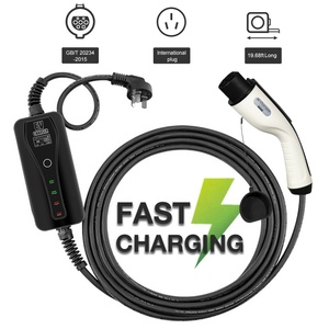 Chargeur portable EV GB/<span class=keywords><strong>T</strong></span> 3.5kw 16A-10A Chargeur EV à courant réglable Câbles de 5m avec boîtier de commande - Product Image 1
