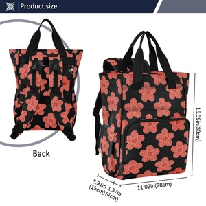 Baby Essentials Hawaiian Hau Flower Diaper Bag <b>Backpack</b> <b>Large</b> Capacity Custom Travel <b>Backpack</b> Mummy Maternity Diaper Tote - Product Image 4