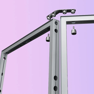 Système de stand modulaire en aluminium de 62 mm d'épaisseur, à plusieurs étages, pour exposition portable en salon professionnel - Product Image 5