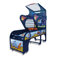 Machine de jeu d'arcade électronique de basket-ball à monnayeur LED personnalisée en gros, avec panier mobile, pour 2 joueurs adultes, Philippines