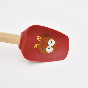 Ensemble d'ustensiles de cuisson en silicone de qualité alimentaire, moule à biscuits en forme de canard en acier inoxydable avec spatule en silicone à motif hibou, adapté à la pâtisserie en cuisine - Product Image 2