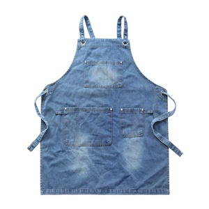 Tweavewin alta qualità Cross Back Jeans tessuto in pelle senza maniche grembiule per la pulizia del <span class=keywords><strong>salone</strong></span> pittura di cucina e attività per bambini - Product Image 1