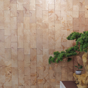 Tuiles murales <span class=keywords><strong>en</strong></span> mosaïque de <span class=keywords><strong>bois</strong></span> de pin naturel haute densité, panneau <span class=keywords><strong>en</strong></span> <span class=keywords><strong>bois</strong></span> massif pour revêtement mural intérieur sécurisé des espaces publics, restaurants et cafés - Product Image 3