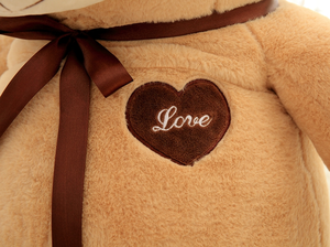 Nhà Máy Giá Tình Yêu Cổ Điển Teddy Bear Plush Gối Đồ Chơi Với Ribbon Mềm Nhồi Bông Kawaii Plushies Đồ Chơi 40 CM - Product Image 6