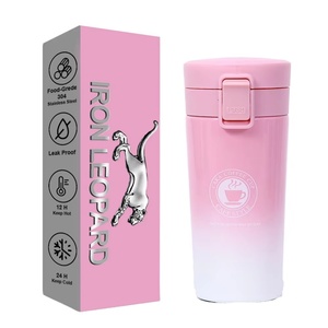 <b>Double</b> <b>Wall</b> Stainless Steel Vacuum Flask Insulated Travel <b>Mug</b> with Handle Leak Proof Coffee Tumbler - Product Image 1