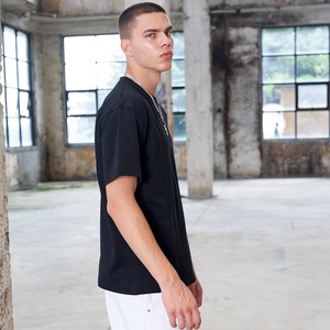 Custom Logo 100% Cotton Printed <b>Tshirt</b> High Quality O-neck Short Sleeve Loose Solid Color T Shirt for Men Oversized Fit - Product Image 6