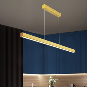 โคมไฟเพดานแบบเส้นตรงสไตล์มินิมอลสมัยใหม่ ไฟ LED สีขาว หัวเดียว สำหรับสำนักงาน บาร์ และสถานที่พักผ่อน - Product Image 3